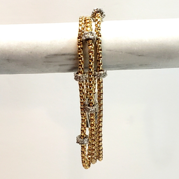 Gold and Silver tone Bracelet - Picture 2 of 7